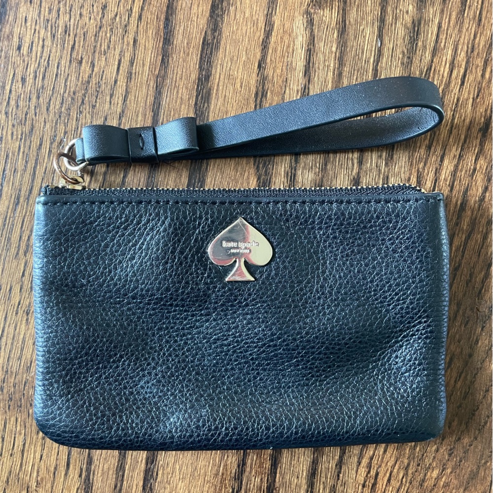 Kate Spade Leroy Street Bacchus Leather Wristlet